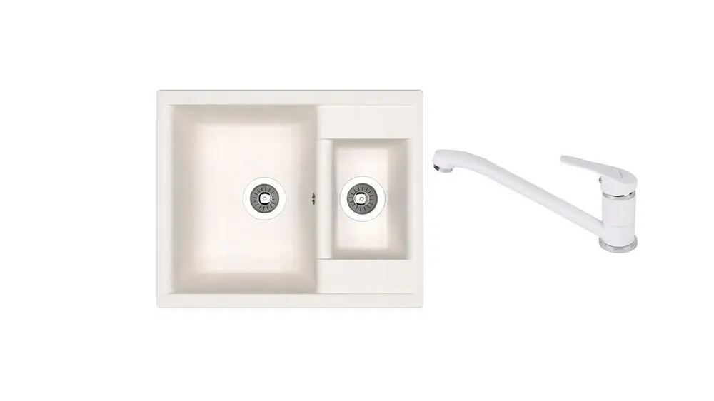 НАБОР мойка Dr Gans Astra 620K + SanDonna F 1066 белый