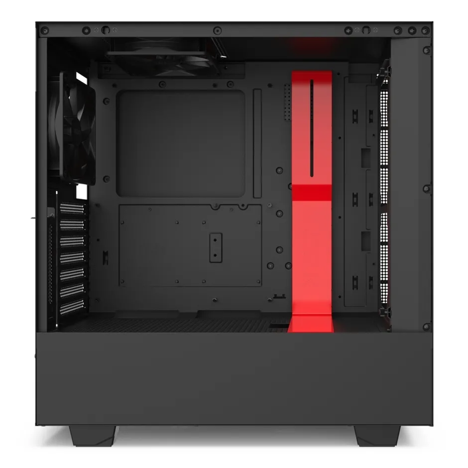 Carcasă PC NZXT H510i, Midi-Tower, ATX, Negru/Rosu