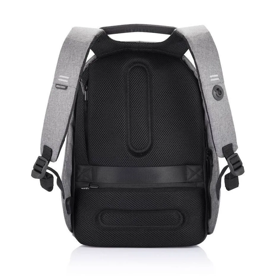 Rucsac pentru Laptop Bobby PRO, 15.6", Piele artificială, Gri