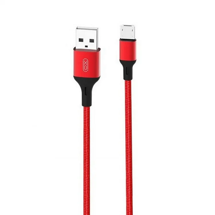 Cablu încărcare și sincronizare XO NB143, Micro-USB/USB Type-A, 2m, Roșu