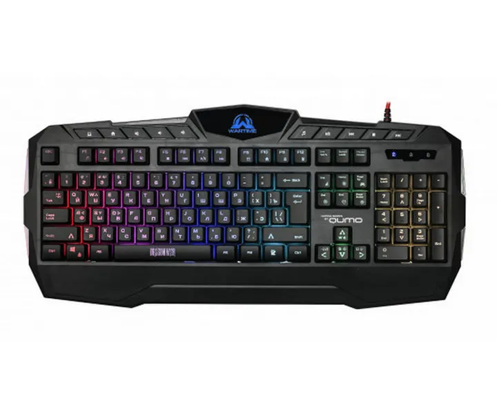 Клавиатура, мышь и коврик для мыши QUMO Wartime, Проводное, Чёрный