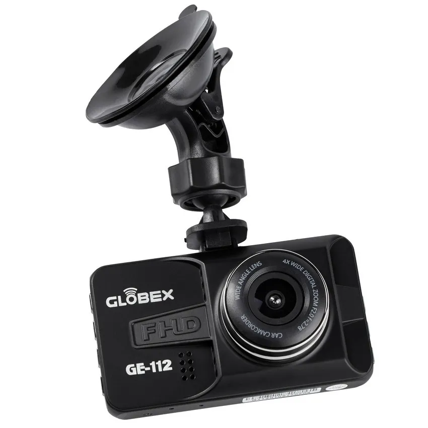 Cameră auto DVR Globex GE-112, Full-HD 1080P, Negru