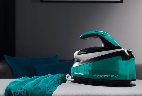 Fier de călcat cu generator de abur Polaris PSS7510K, 3000W, Verde