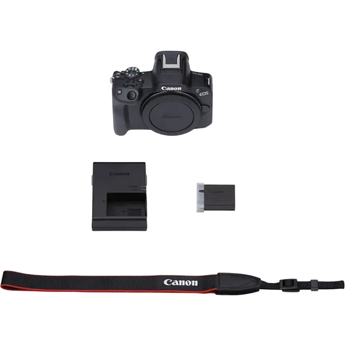 Aparat Foto Mirrorless Canon EOS R50 Black, BODY, Negru