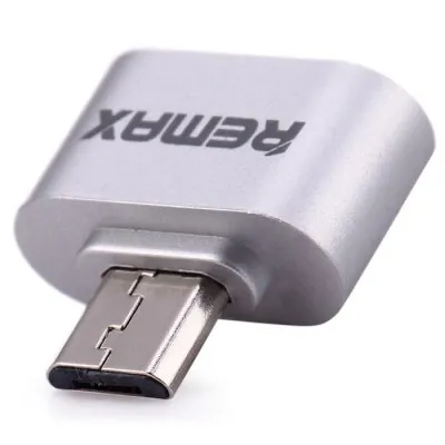 Adapter Remax OTG Micro-USB to USB A, Silver