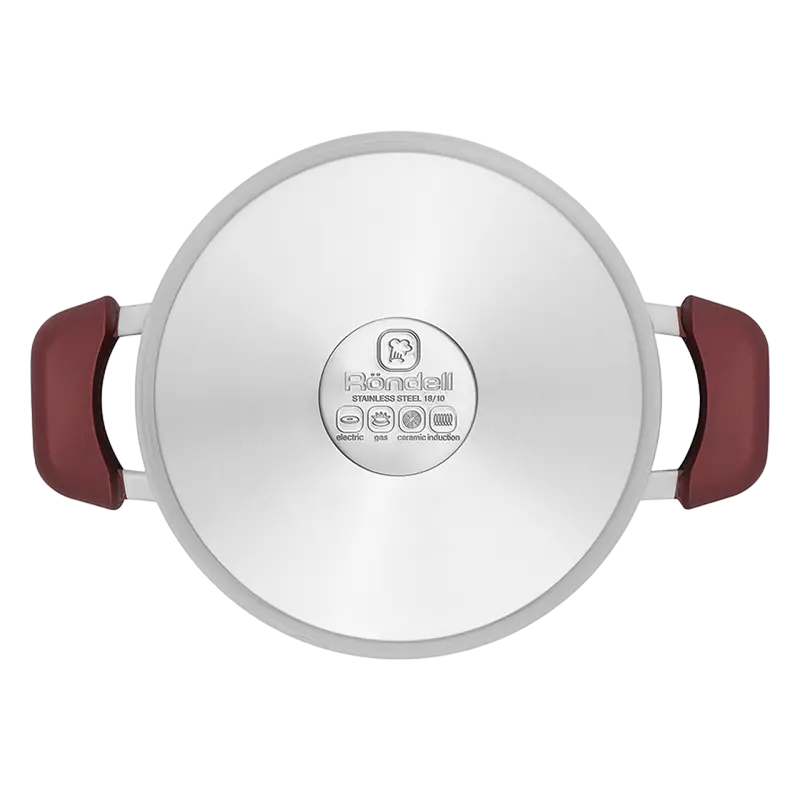 Набор кастрюль Rondell RDS-822, 5,6л, 24см, Нержавеющая сталь
