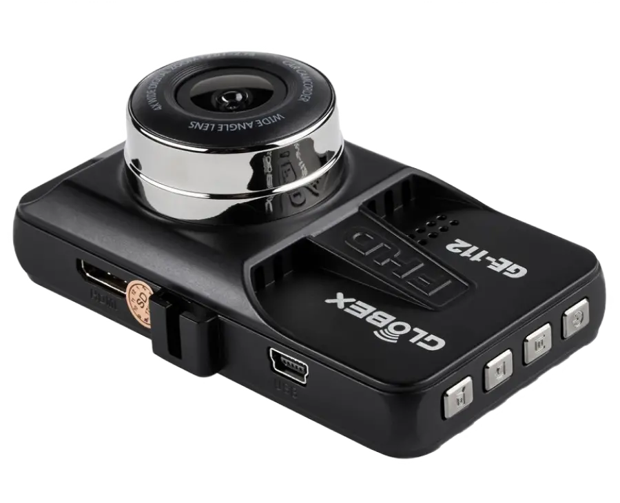 Cameră auto DVR Globex GE-112, Full-HD 1080P, Negru