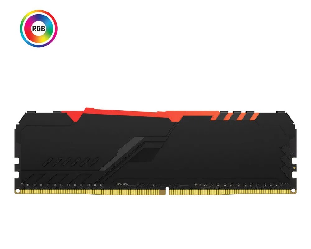 Оперативная память Kingston FURY Beast RGB, DDR4 SDRAM, 3733 МГц, 8Гб, KF437C19BBA/8