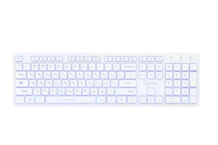 Tastatură Gembird KB-UML3-01-W-RU, Cu fir, Alb