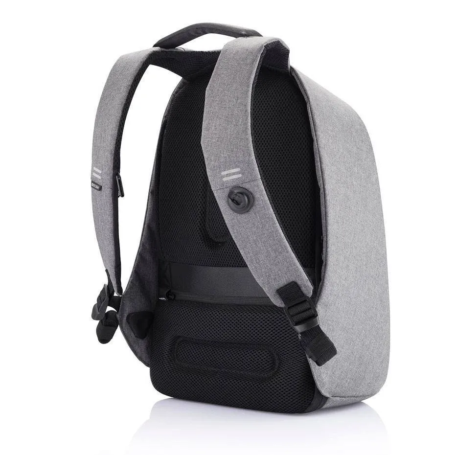 Rucsac pentru Laptop Bobby PRO, 15.6", Piele artificială, Gri