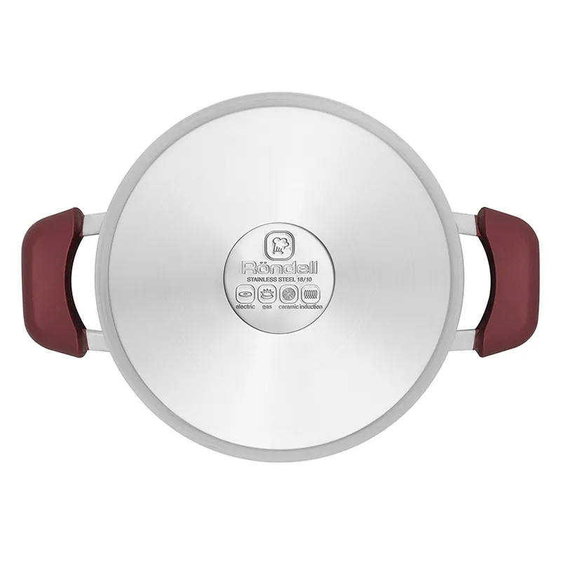 Набор кастрюль Rondell RDS-822, 5,6л, 24см, Нержавеющая сталь