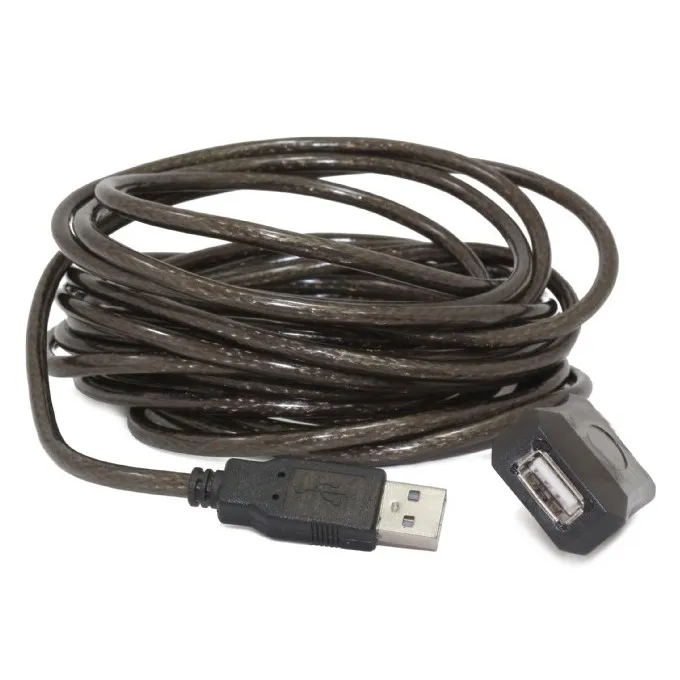 Cablu prelungitor Cablexpert UAE-01-5M, USB Type-A (M)/USB Type-A (F), 5m, Negru