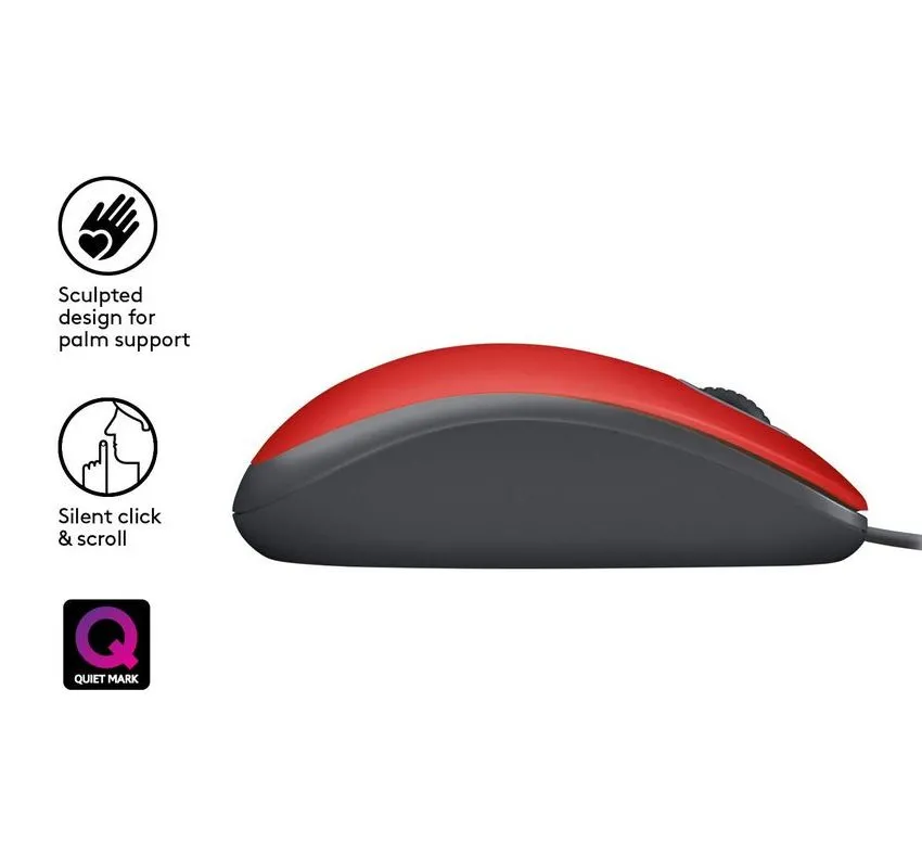 Мышь Logitech M110, Красный