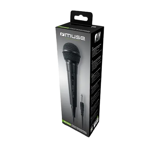 Microfon Karaoke MUSE MC-20 B, Cu fir, Negru