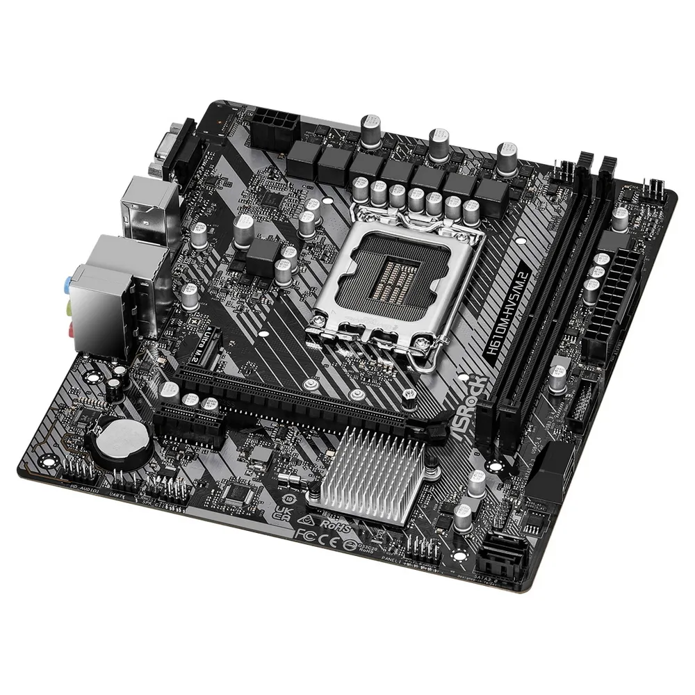 Материнская плата ASRock H610M-HVS/M.2 R2.0, LGA1700, Intel H610, Micro-ATX
