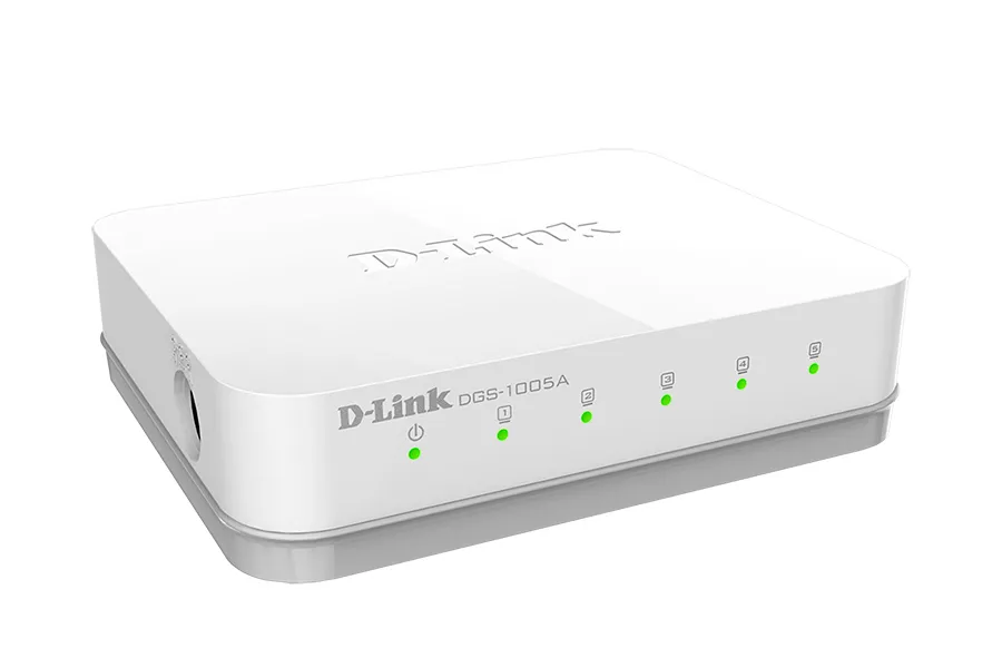 Сетевой коммутатор D-Link DGS-1005A/D, 5x 10/100/1000 Мбит/с