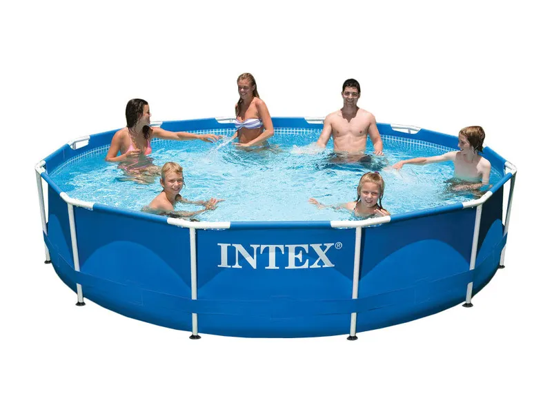Piscină cu cadru metalic Intex Metal Frame, 6503L, Albastru, 28210
