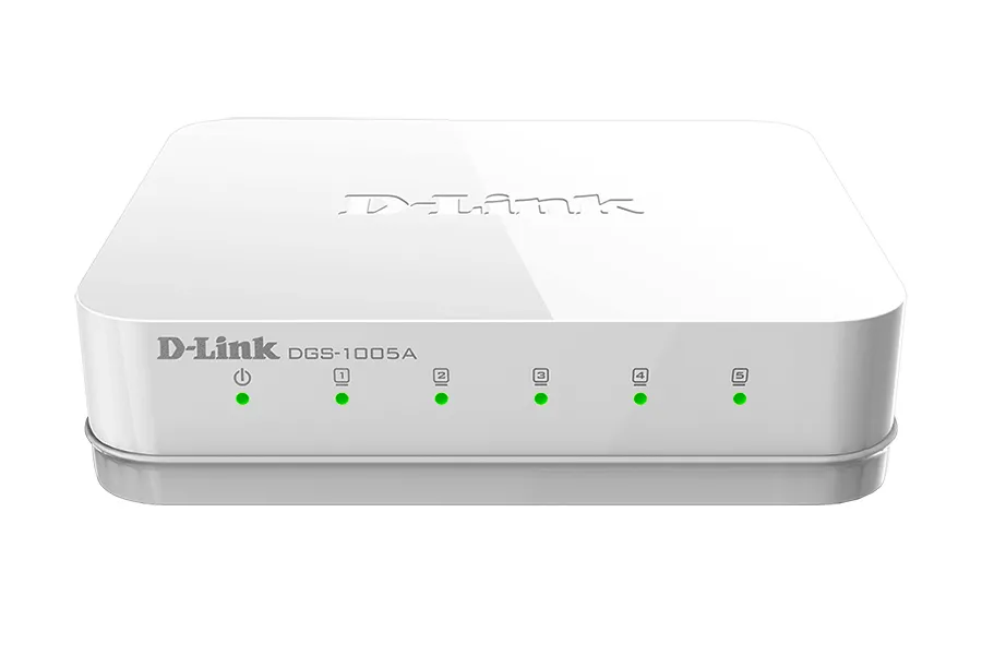 Сетевой коммутатор D-Link DGS-1005A/D, 5x 10/100/1000 Мбит/с
