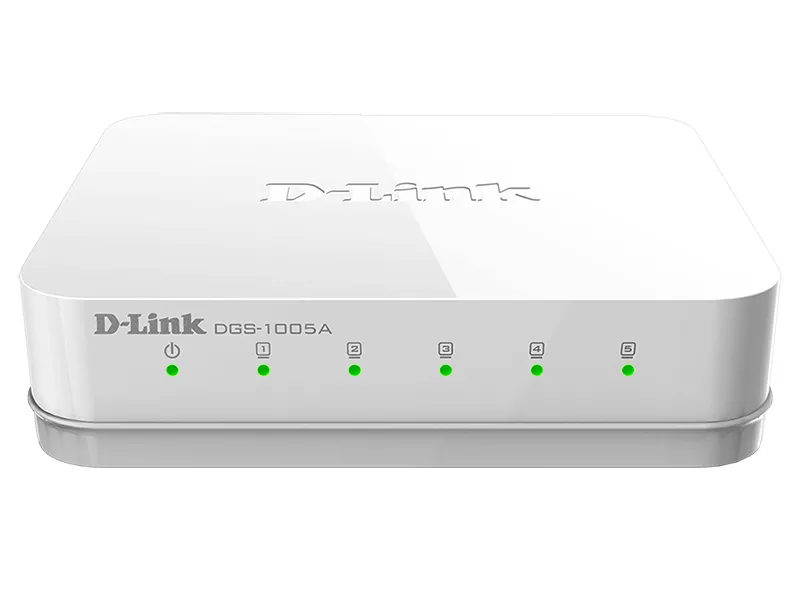 Сетевой коммутатор D-Link DGS-1005A/D, 5x 10/100/1000 Мбит/с