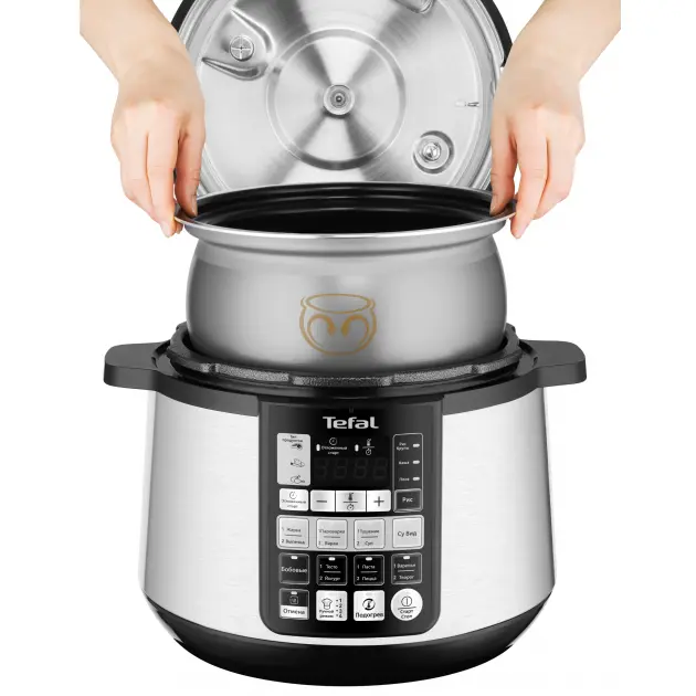 Мультиварка-скороварка Tefal CY621D34, Серебристый