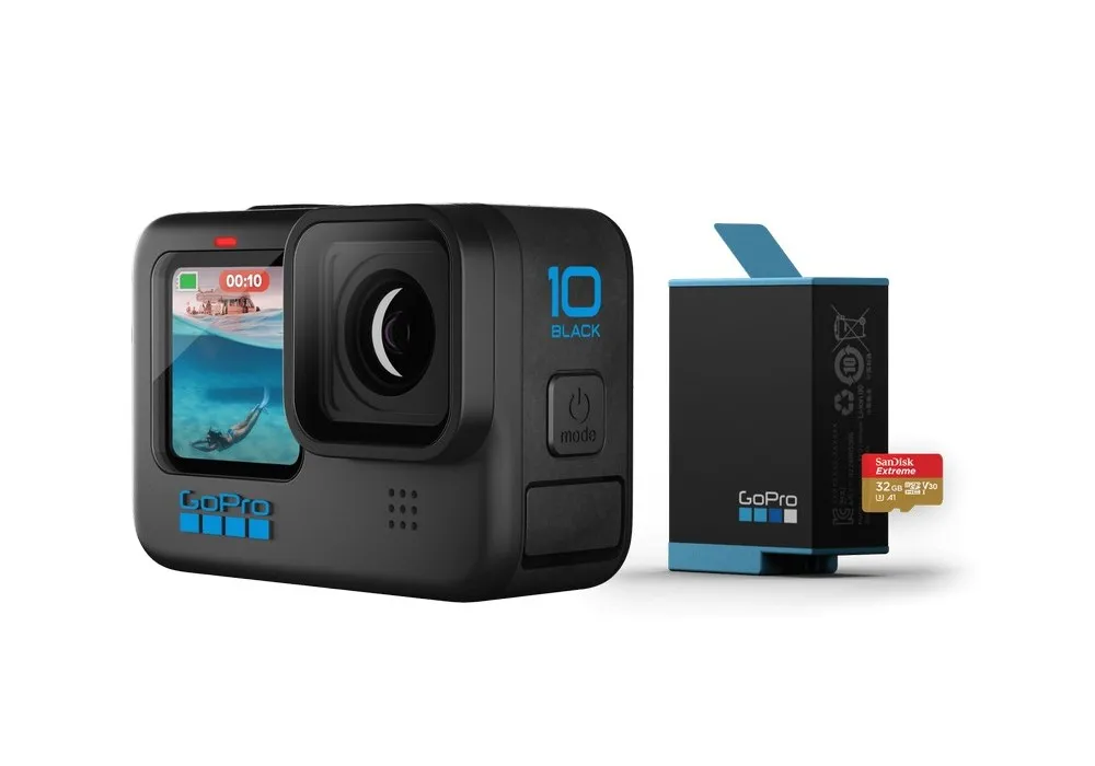 Cameră Video Sport GoPro Hero 10, Negru