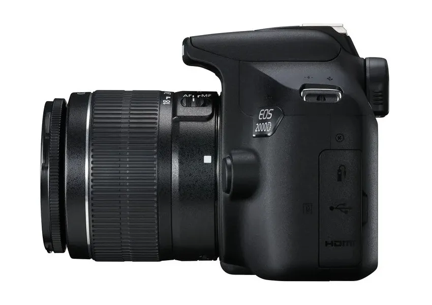Aparat foto DSLR Canon EOS 2000D + EF-S 18-55 DC III, Negru