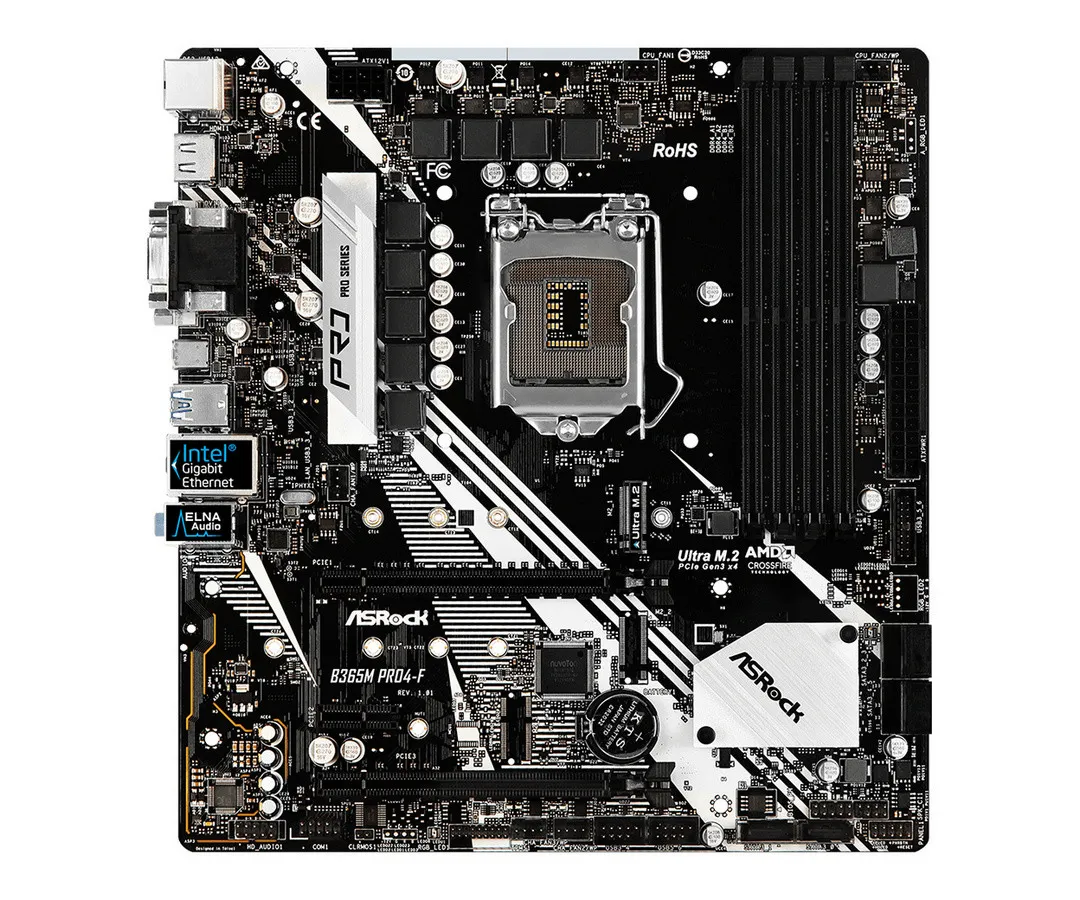 Материнская плата ASRock B365M PRO4-F, LGA1151, Intel B365, Micro-ATX