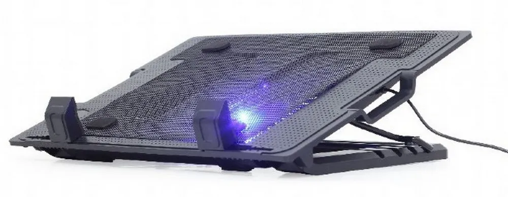 Suport de răcire pentru laptop Gembird NBS-1F17T-01, 17", Negru