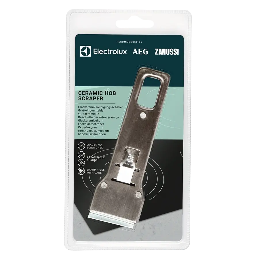 Racleta pentru plite vitroceramice Electrolux E6HUE102, Oțel inoxidabil