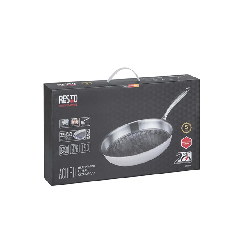 Сковорода RESTO 95147, 26см, Нержавеющая сталь