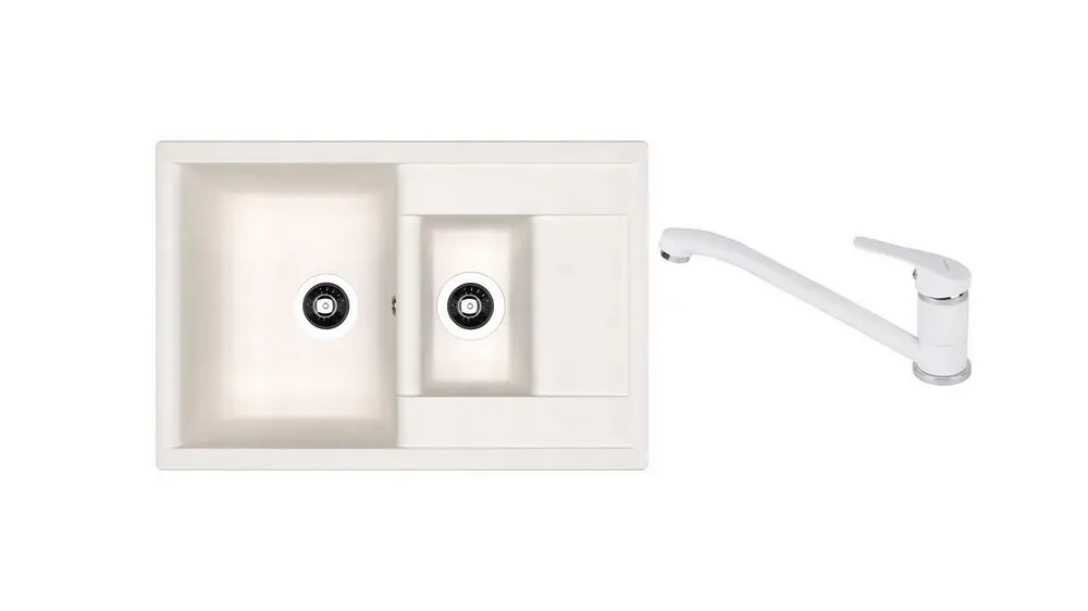 НАБОР мойка Dr Gans Astra 760K + SanDonna F 1066 белый