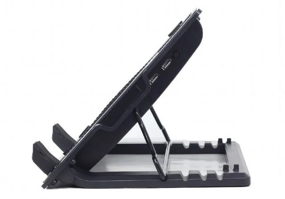 Suport de răcire pentru laptop Gembird NBS-1F17T-01, 17", Negru
