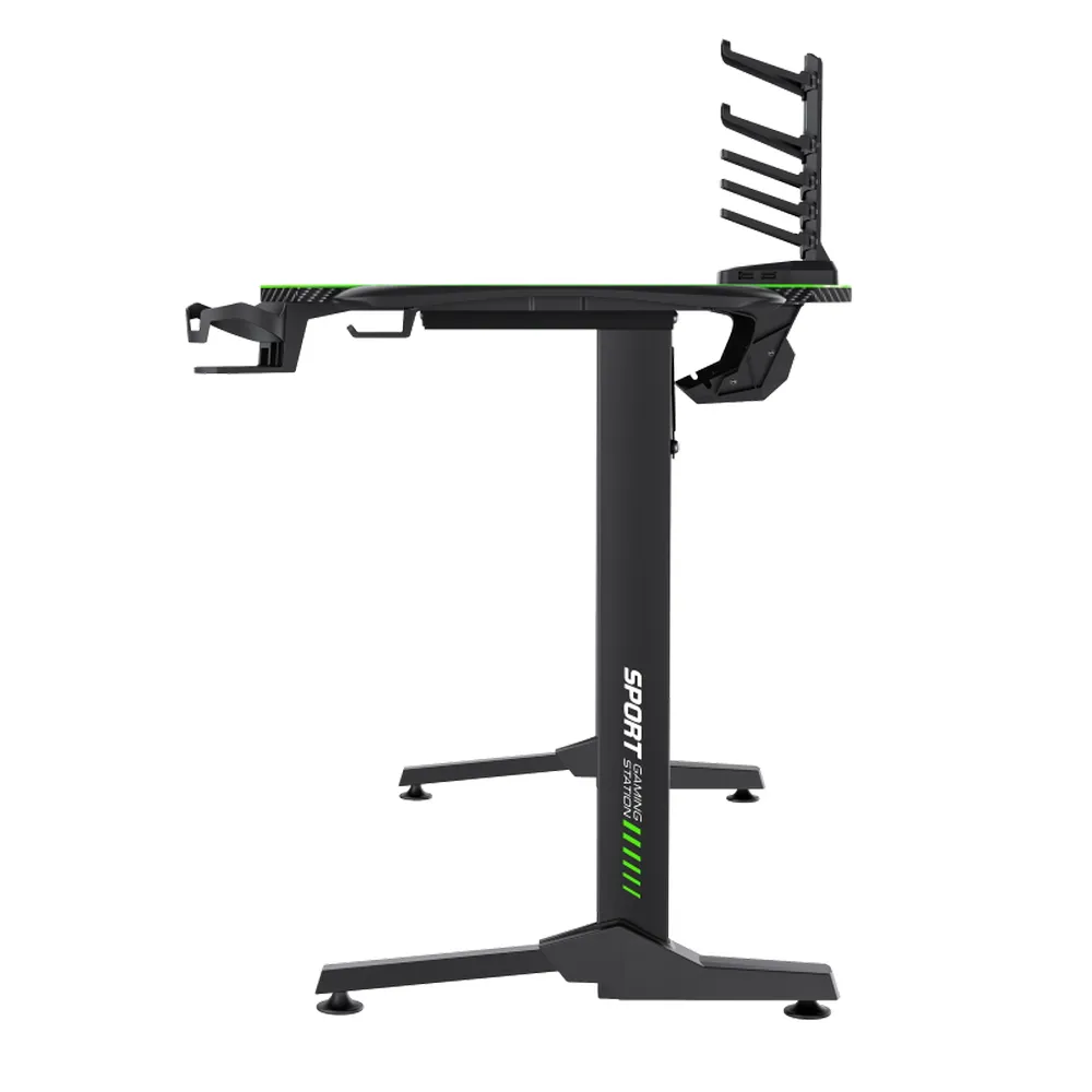 Birou Gaming Gamemax D140-Carbon RGB, Negru