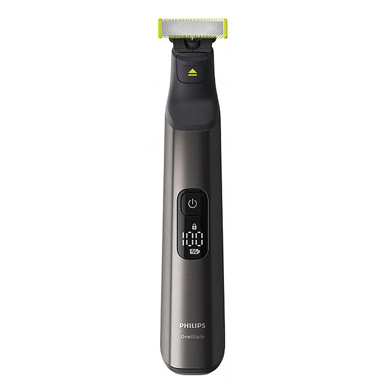 Trimmer pentru bărbați Philips OneBlade Pro QP6650/61, Negru | Verde
