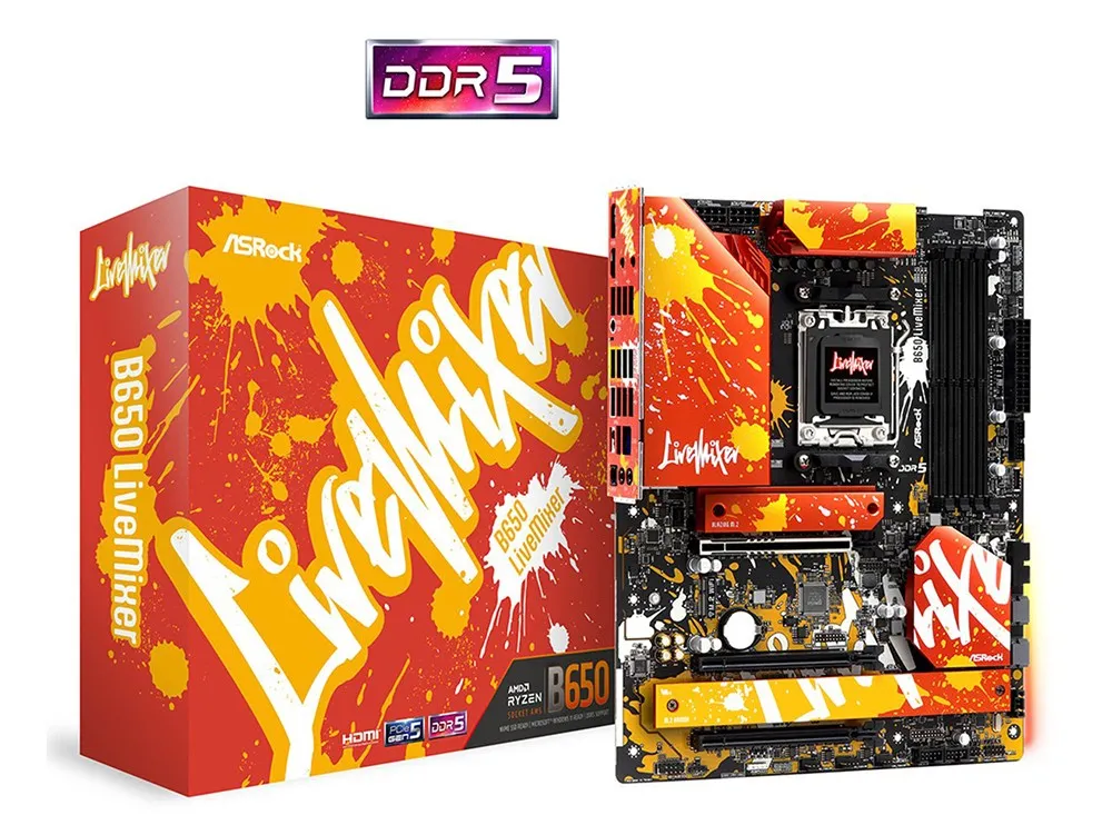 Материнская плата ASRock B650 LIVEMIXER, AM5, AMD B650, ATX