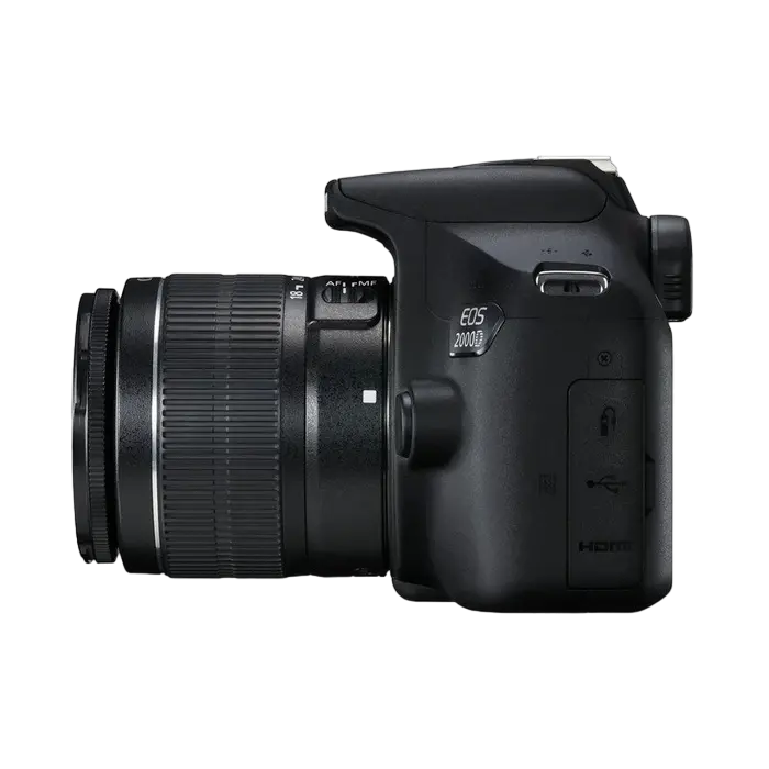 Aparat foto DSLR Canon EOS 2000D + EF-S 18-55 DC III, Negru
