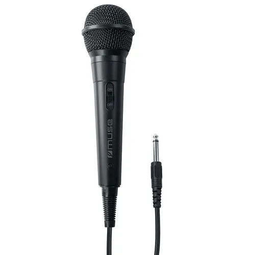 Microfon Karaoke MUSE MC-20 B, Cu fir, Negru