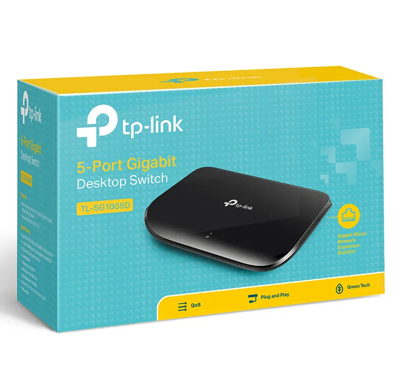 Сетевой коммутатор TP-LINK TL-SG1005D, 5x 10/100/1000 Мбит/с