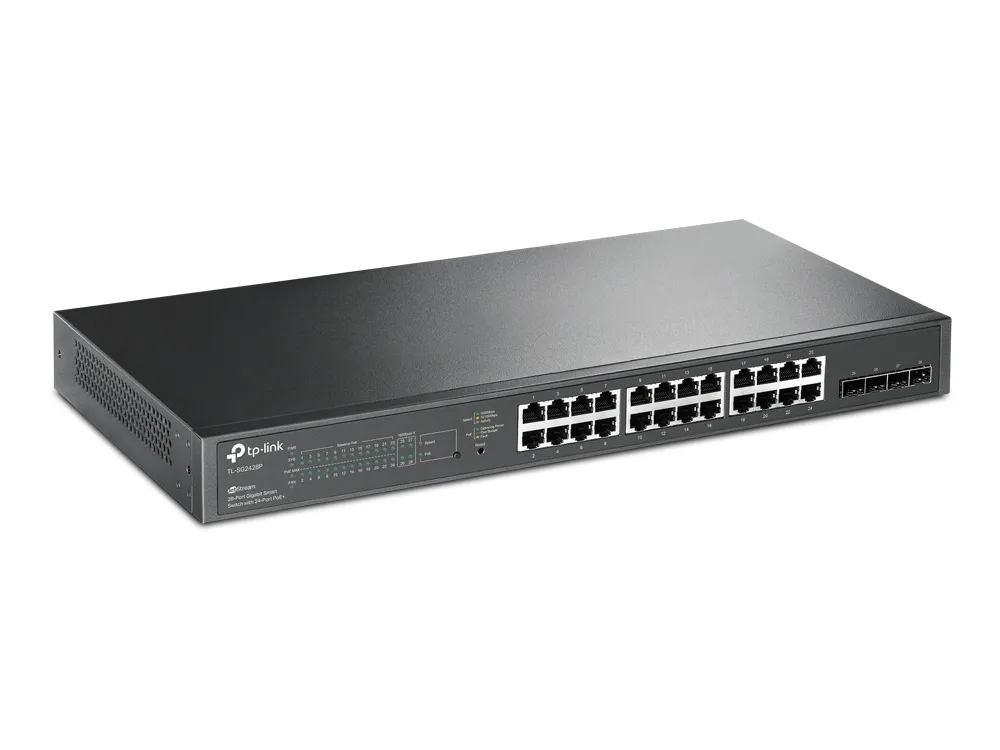 PoE коммутатор TP-LINK TL-SG2428P, 24x IEEE 802.3af/at