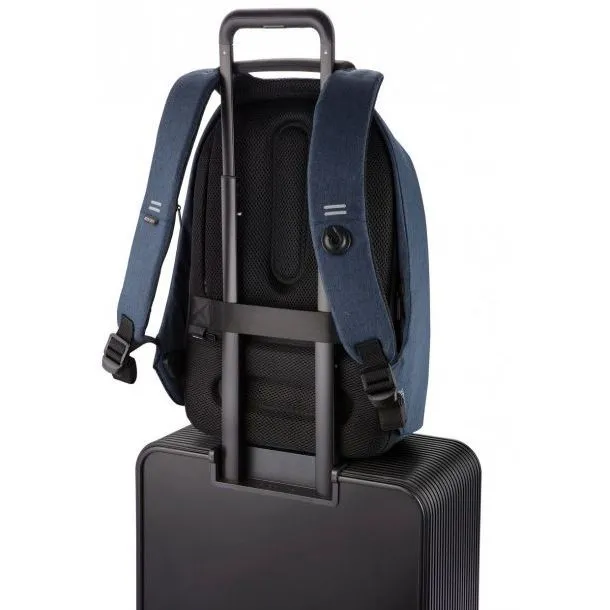 Rucsac pentru Laptop Bobby PRO, 15.6", Piele artificială, Albastru închis