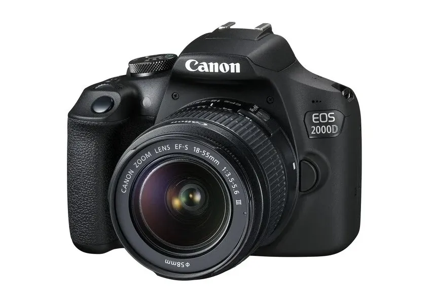 Aparat foto DSLR Canon EOS 2000D + EF-S 18-55 DC III, Negru