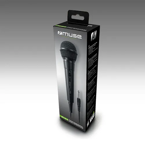 Microfon Karaoke MUSE MC-20 B, Cu fir, Negru