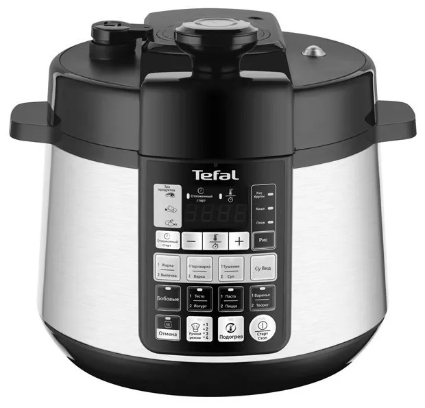 Aparat de gătit multifuncțional sub presiune Tefal CY621D34, Argintiu
