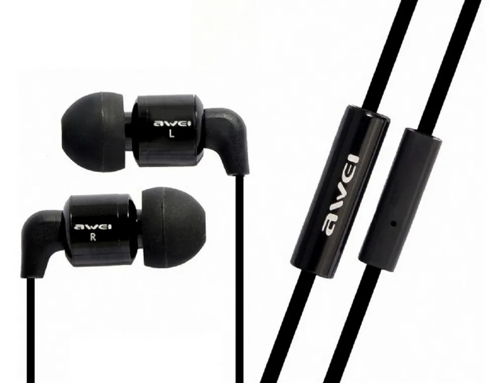 Наушники Awei ES600i, Чёрный