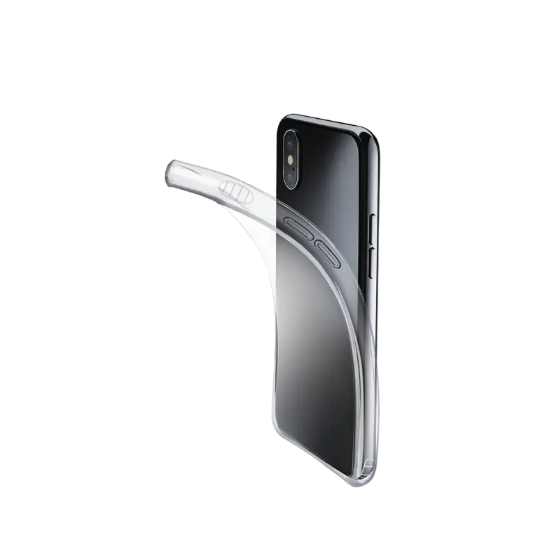 Husă Cellularline Fine - iPhone XS/X, Transparent