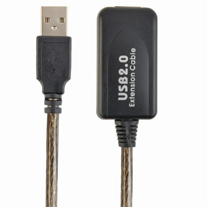 Cablu prelungitor Cablexpert UAE-01-10M, USB Type-A (F)/USB Type-A (F), 10m, Negru