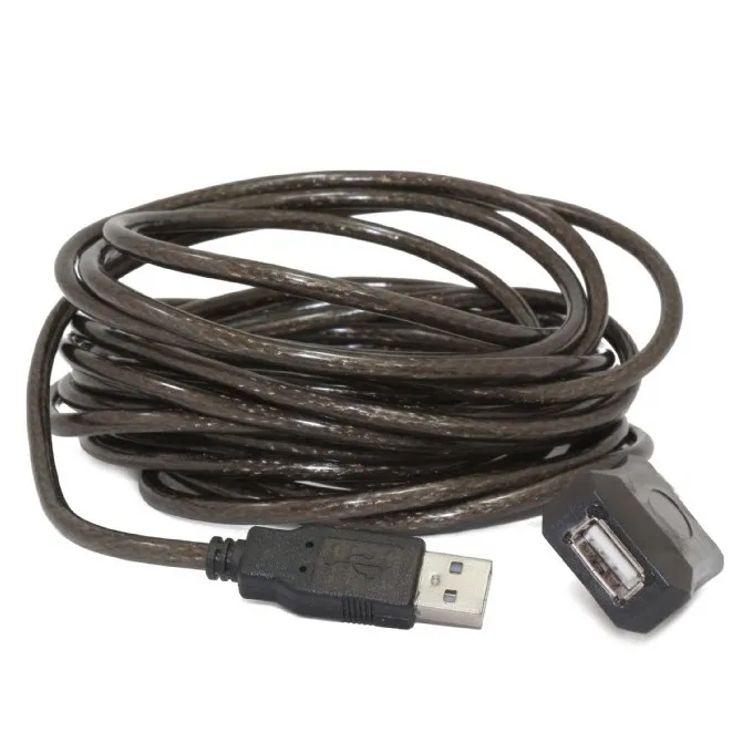 Cablu prelungitor Cablexpert UAE-01-10M, USB Type-A (F)/USB Type-A (F), 10m, Negru