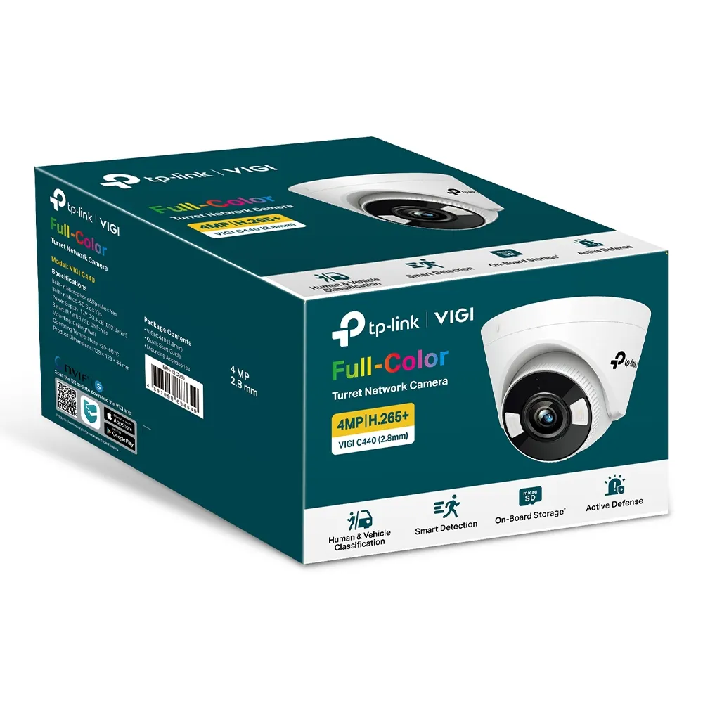 Camera de supraveghere IP TP-LINK VIGI C440 (4mm), Alb