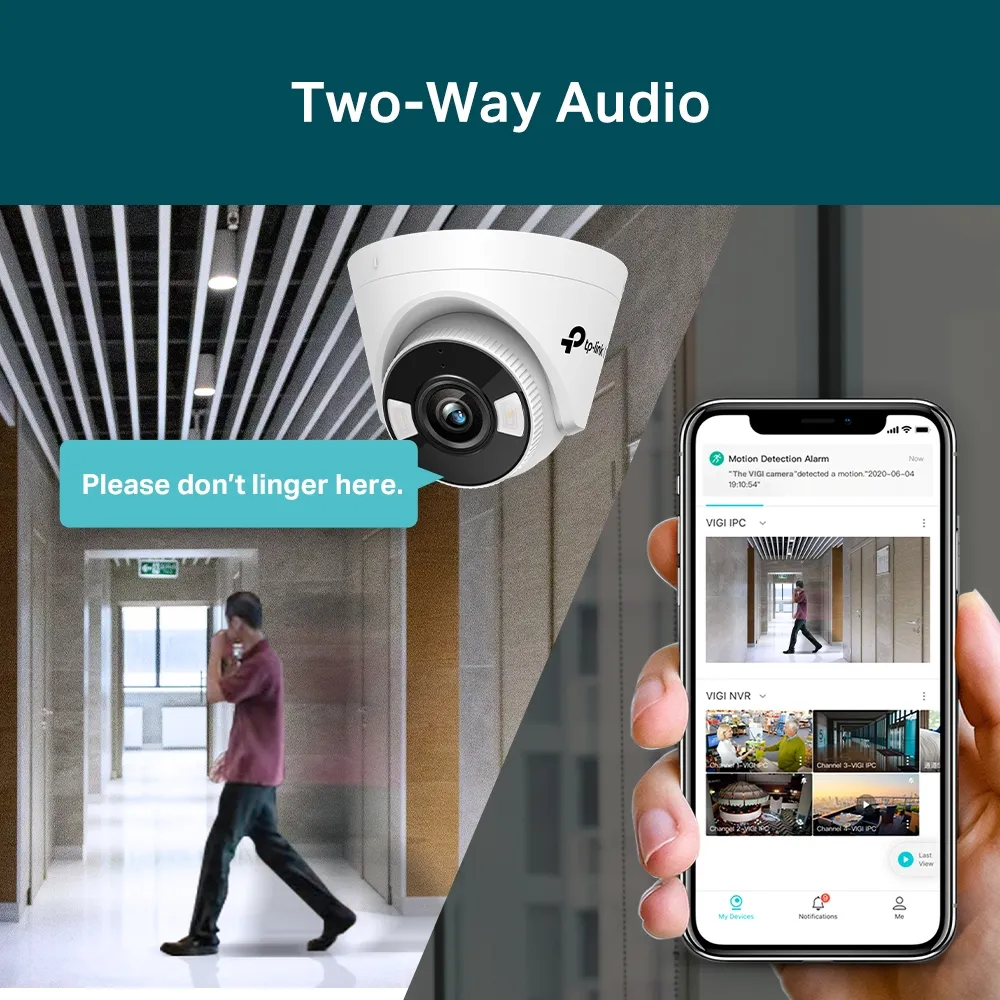 Camera de supraveghere IP TP-LINK VIGI C440 (4mm), Alb