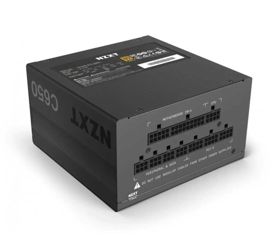 Блок питания для компьютеров NZXT C650, 650Вт, ATX, Полностью модульный